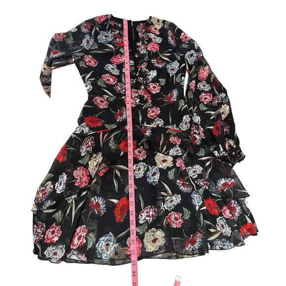 Foxiedot Alva Floral Mini Dress Size XS Whimsy Coquette Chic Wedding Guest - Picture 11 of 16